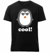 Мужская премиум футболка COOL PENGUIN Черный фото
