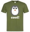 Мужская футболка COOL PENGUIN Оливковый фото