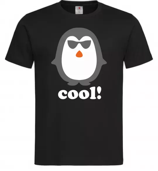 Мужская футболка COOL PENGUIN Черный фото