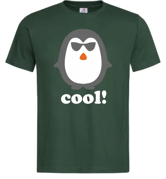 Мужская футболка COOL PENGUIN Темно-зеленый фото