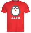Мужская футболка COOL PENGUIN Красный фото