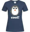 Жіноча футболка COOL PENGUIN Темно-синій фото