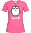 Жіноча футболка COOL PENGUIN Яскраво-рожевий фото