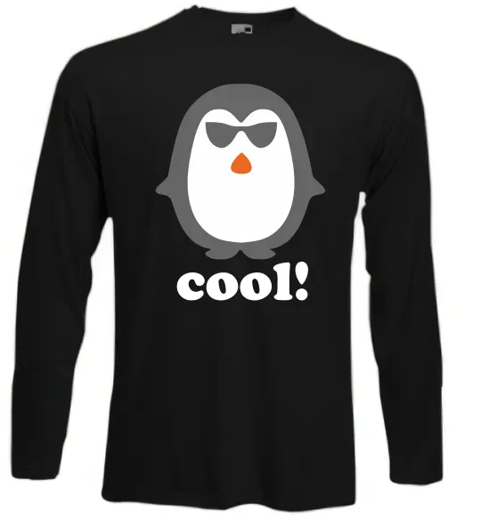 Лонгслив COOL PENGUIN Черный фото