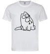 Чоловіча футболка SIMON'S CAT з пташкою Білий фото