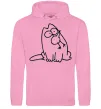 Чоловіча толстовка (худі) SIMON'S CAT з пташкою Рожевий фото