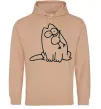 Мужская толстовка (худи) SIMON'S CAT з пташкою Песочный Мужская толстовка (худи) SIMON'S CAT з пташкою Песочный фото