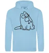 Чоловіча толстовка (худі) SIMON'S CAT з пташкою Блакитний фото