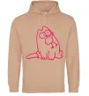 Женская толстовка (худи) SIMON'S CAT з пташкою Песочный Женская толстовка (худи) SIMON'S CAT з пташкою Песочный фото