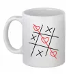 Чашка керамическая Хрестики-нулики Белый фото