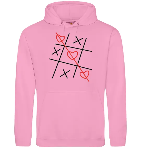 Мужская толстовка (худи) Хрестики-нулики Розовый фото