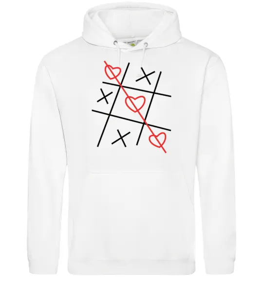 Жіноча толстовка (худі) Хрестики-нулики Білий фото