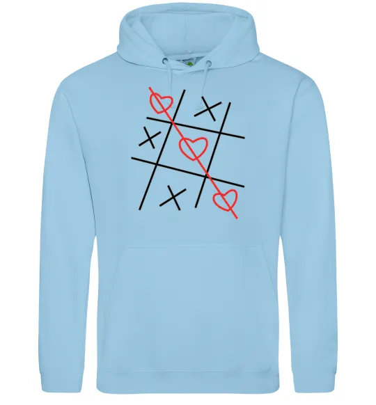 Жіноча толстовка (худі) Хрестики-нулики Блакитний фото