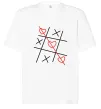 Футболка Оверсайз Хрестики-нулики Белый фото