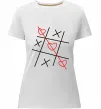 Женская премиум футболка Хрестики-нулики Белый фото