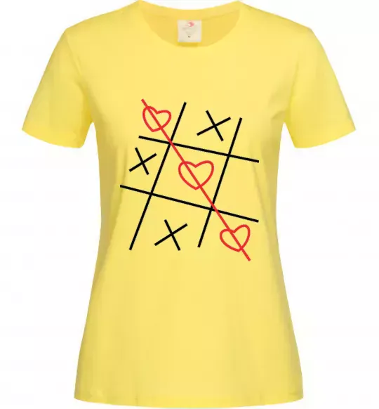 Жіноча футболка Хрестики-нулики Лимонний фото