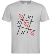 Мужская футболка Хрестики-нулики Серый фото