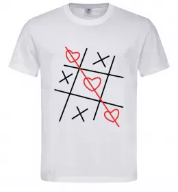 Мужская футболка Хрестики-нулики Белый фото