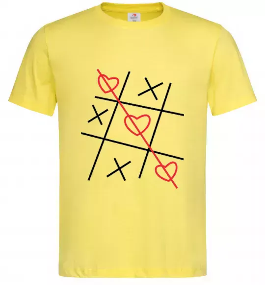 Мужская футболка Хрестики-нулики Лимонный фото
