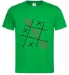 Мужская футболка Хрестики-нулики Зеленый фото