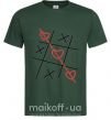 Мужская футболка КРЕСТИКИ-НОЛИКИ Темно-зеленый фото