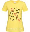 Жіноча футболка КРЕСТИКИ-НОЛИКИ Лимонний фото