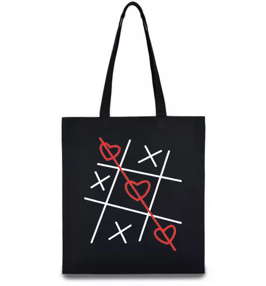 Эко-сумка Хрестики-нулики Черный фото