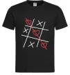 Мужская футболка Хрестики-нулики Черный фото