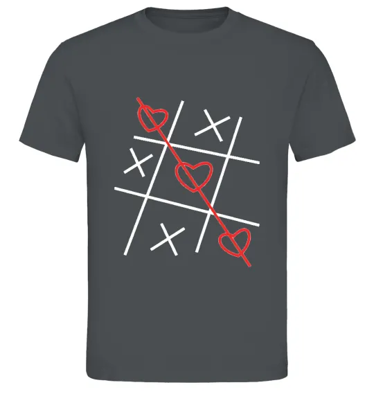 Мужская футболка Хрестики-нулики Графит фото