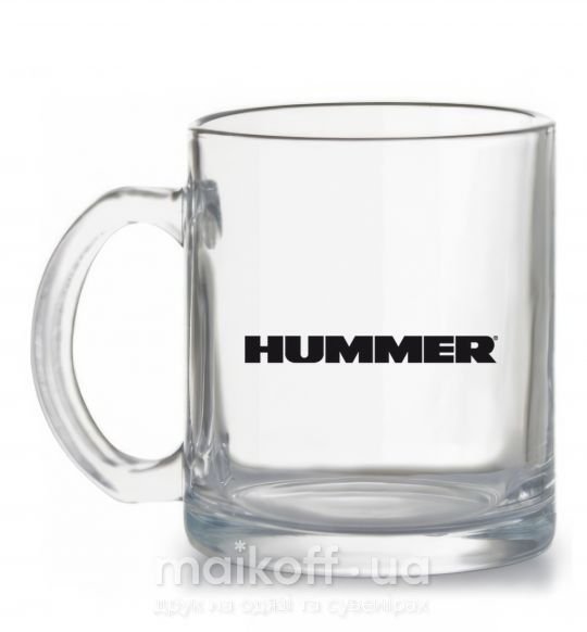 Чашка стеклянная HUMMER Прозрачный фото