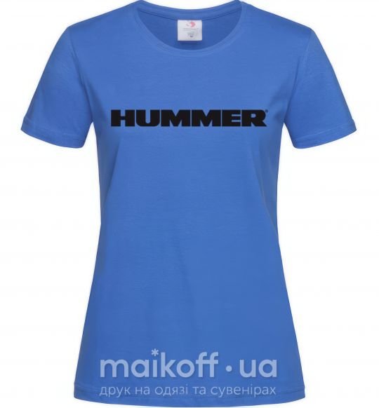 Женская футболка HUMMER Ярко-синий фото