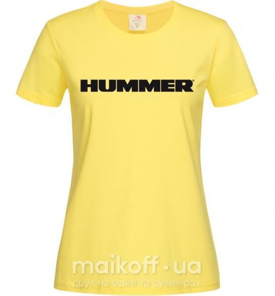 Женская футболка HUMMER Лимонный фото