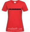Женская футболка HUMMER Красный фото