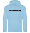 Мужская толстовка (худи) HUMMER Голубой фото