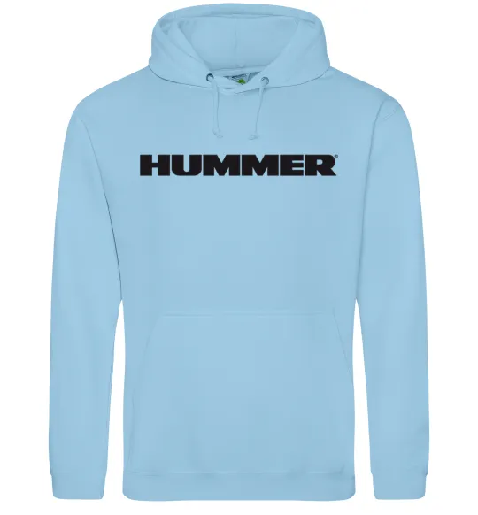 Женская толстовка (худи) HUMMER Голубой фото