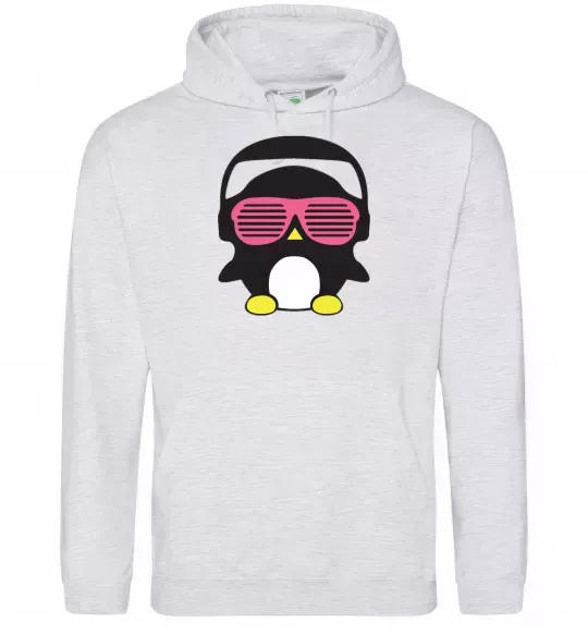 Мужская толстовка (худи) CRAZY PENGUIN Серый меланж фото