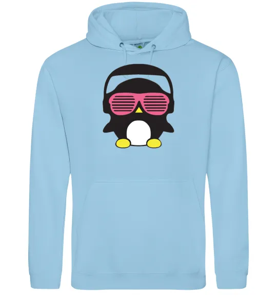 Мужская толстовка (худи) CRAZY PENGUIN Голубой фото