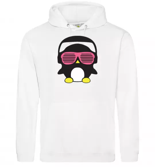 Жіноча толстовка (худі) CRAZY PENGUIN Білий фото