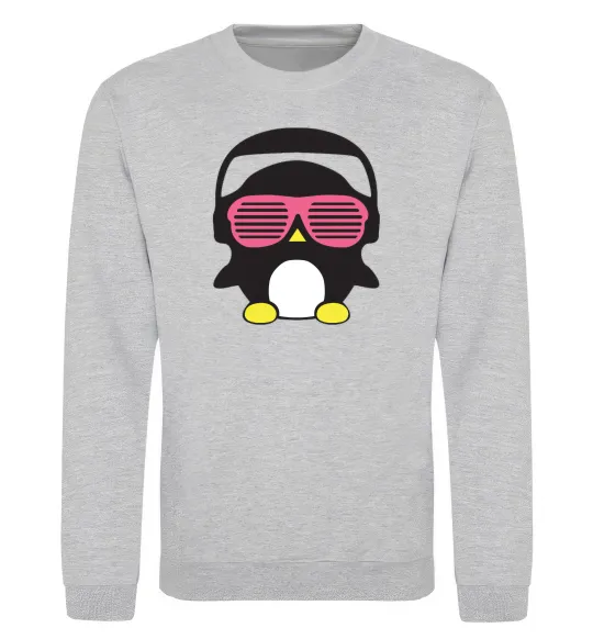 Світшот CRAZY PENGUIN Сірий меланж фото