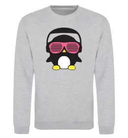 Свитшот CRAZY PENGUIN Серый меланж фото