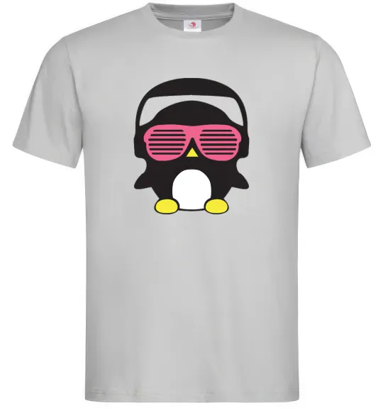 Мужская футболка CRAZY PENGUIN Серый фото