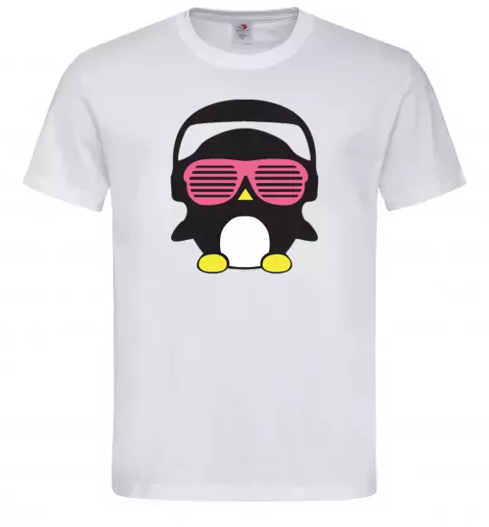 Мужская футболка CRAZY PENGUIN Белый фото