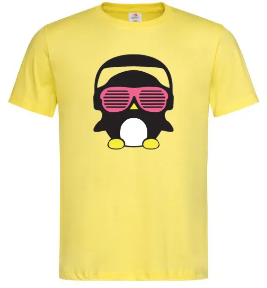 Мужская футболка CRAZY PENGUIN Лимонный фото