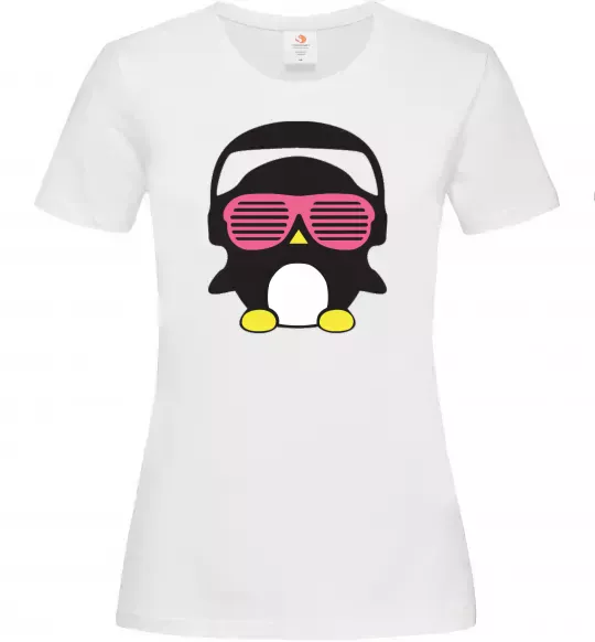 Женская футболка CRAZY PENGUIN Белый фото