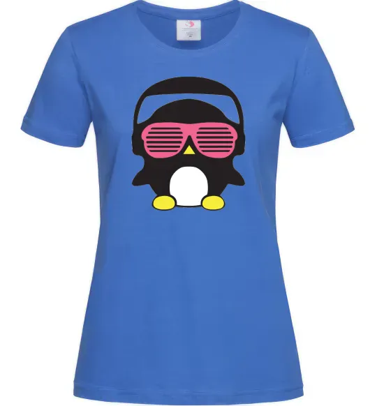 Женская футболка CRAZY PENGUIN Ярко-синий фото