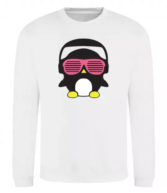 Світшот CRAZY PENGUIN Білий фото