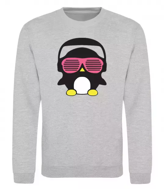 Світшот CRAZY PENGUIN Сірий меланж фото