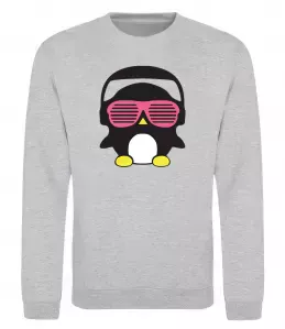 Світшот CRAZY PENGUIN Сірий меланж фото