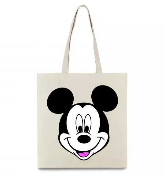 Еко-сумка Міккі Маус Бежевий фото