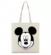 Еко-сумка Міккі Маус Бежевий фото
